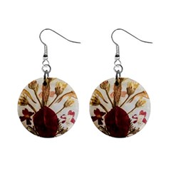 Holy Land Flowers 3 Mini Button Earrings