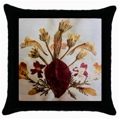 Holy Land Flowers 3 Throw Pillow Case (black) by DeneWestUK