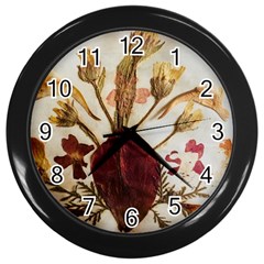 Holy Land Flowers 3 Wall Clock (black) by DeneWestUK