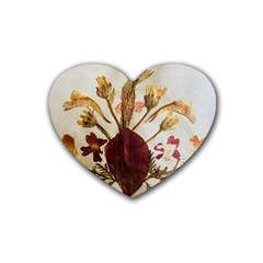 Holy Land Flowers 3 Rubber Coaster (heart)  by DeneWestUK