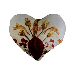 Holy Land Flowers 3 Standard 16  Premium Heart Shape Cushions by DeneWestUK