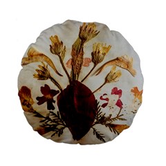 Holy Land Flowers 3 Standard 15  Premium Flano Round Cushions by DeneWestUK