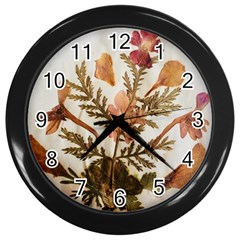 Holy Land Flowers 4 Wall Clock (black) by DeneWestUK