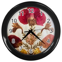 Holy Land Flowers 6 Wall Clock (black) by DeneWestUK