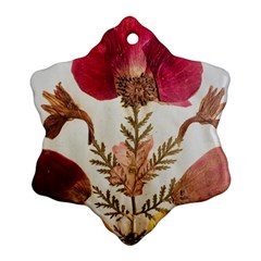 Holy Land Flowers 6 Snowflake Ornament (two Sides)