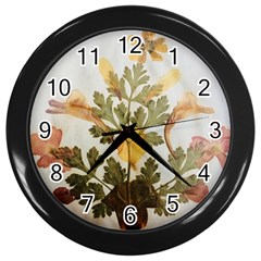 Holy Land Flowers 7 Wall Clock (black) by DeneWestUK