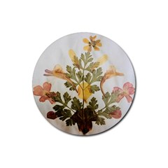 Holy Land Flowers 7 Rubber Round Coaster (4 Pack)  by DeneWestUK