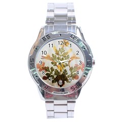 Holy Land Flowers 7 Stainless Steel Analogue Watch by DeneWestUK