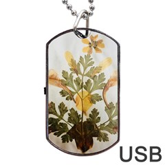 Holy Land Flowers 7 Dog Tag Usb Flash (two Sides) by DeneWestUK