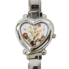 Holy Land Flowers 8 Heart Italian Charm Watch by DeneWestUK