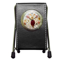 Holy Land Flowers 9 Pen Holder Desk Clock