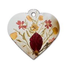 Holy Land Flowers 9 Dog Tag Heart (one Side) by DeneWestUK