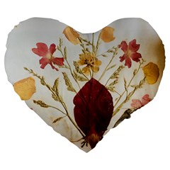 Holy Land Flowers 9 Large 19  Premium Flano Heart Shape Cushions by DeneWestUK