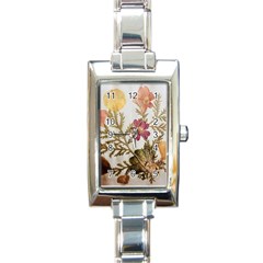 Holy Land Flowers 10 Rectangle Italian Charm Watch by DeneWestUK