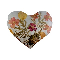 Holy Land Flowers 10 Standard 16  Premium Flano Heart Shape Cushions by DeneWestUK