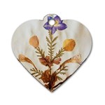 Holy Land Flowers 11 Dog Tag Heart (Two Sides) Front