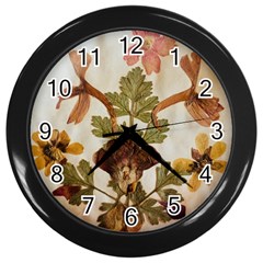 Holy Land Flowers 12 Wall Clock (black) by DeneWestUK