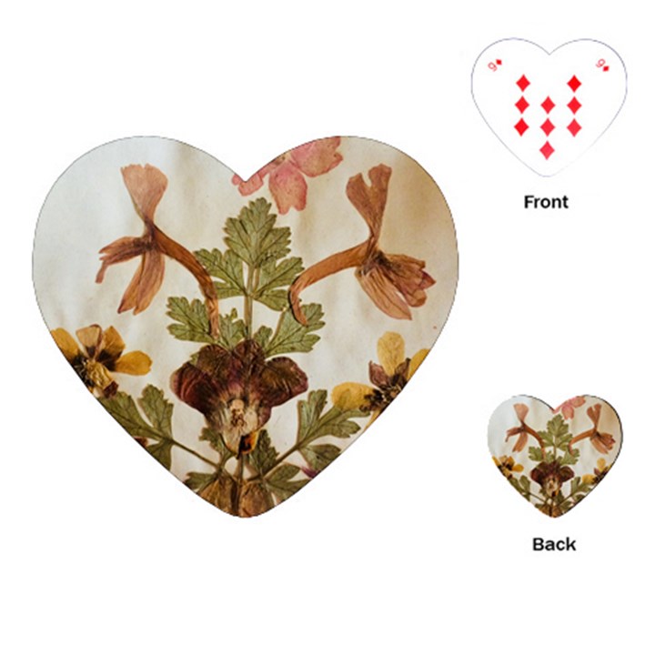 Holy Land Flowers 12 Playing Cards (Heart)