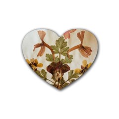 Holy Land Flowers 12 Rubber Coaster (heart)  by DeneWestUK