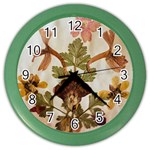 Holy Land Flowers 12 Color Wall Clock Front