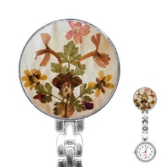 Holy Land Flowers 12 Stainless Steel Nurses Watch by DeneWestUK