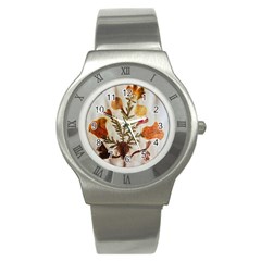 Holy Land Flowers 13 Stainless Steel Watch