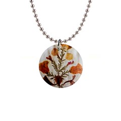 Holy Land Flowers 13 1  Button Necklace