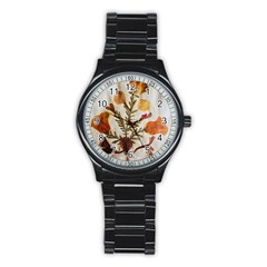 Holy Land Flowers 13 Stainless Steel Round Watch