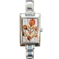 Holy Land Flowers 14 Rectangle Italian Charm Watch by DeneWestUK