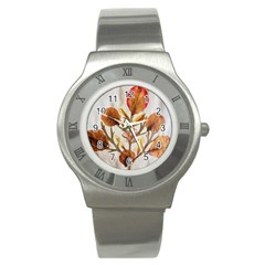 Holy Land Flowers 14 Stainless Steel Watch by DeneWestUK