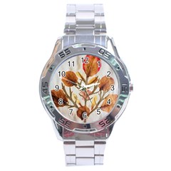 Holy Land Flowers 14 Stainless Steel Analogue Watch by DeneWestUK