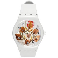 Holy Land Flowers 14 Round Plastic Sport Watch (m) by DeneWestUK