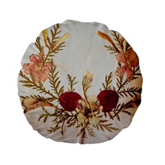 Holy Land Flowers 15 Standard 15  Premium Flano Round Cushions by DeneWestUK