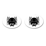 Cute Spider Cufflinks (Oval) Front(Pair)