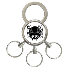 Cute Spider 3-ring Key Chain by SophieMonsters