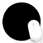 Define Black Round Mousepads Front