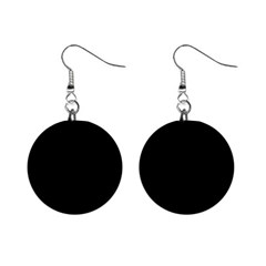 Define Black Mini Button Earrings