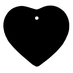 Define Black Heart Ornament (two Sides)