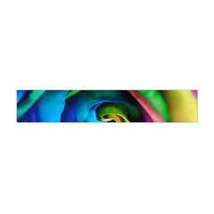 Rainbow Rose 17 Flano Scarf (mini) by bloomingvinedesign