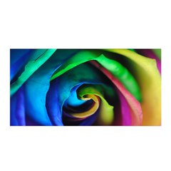 Rainbow Rose 17 Satin Wrap by bloomingvinedesign