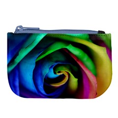 Rainbow Rose 17 Large Coin Purse