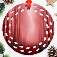 Redforest Round Filigree Ornament (two Sides)