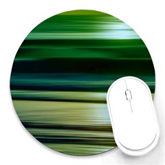 Redforest Greenocean Round Mousepads by kunstklamotte023