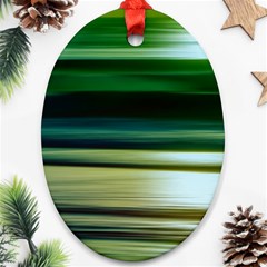 Redforest Greenocean Ornament (oval) by kunstklamotte023