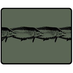 Carp Fish Fleece Blanket (medium)  by kunstklamotte023