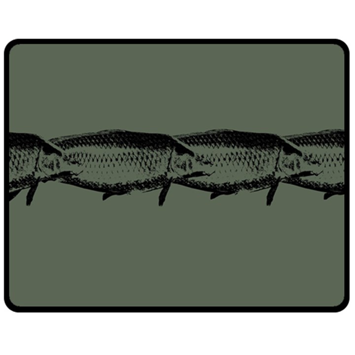 Carp fish Fleece Blanket (Medium) 