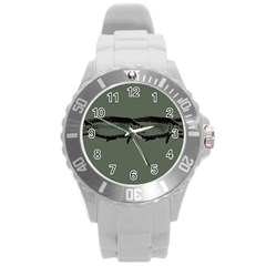 Carp Fish Round Plastic Sport Watch (l) by kunstklamotte023