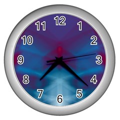 Artlines Wall Clock (silver) by kunstklamotte023