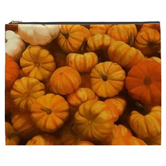 Pumpkins Tiny Gourds Pile Cosmetic Bag (xxxl) by bloomingvinedesign