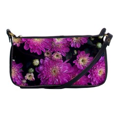 Pink Mums Garden Shoulder Clutch Bag